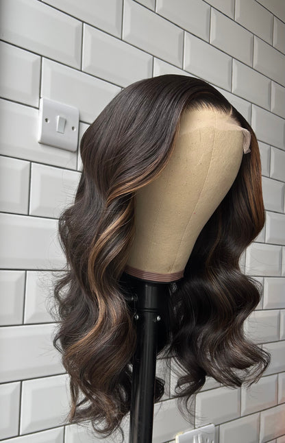 Face Framing Highlights Wig