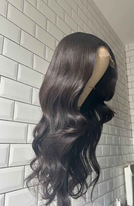 Virgin hair lace closure wig