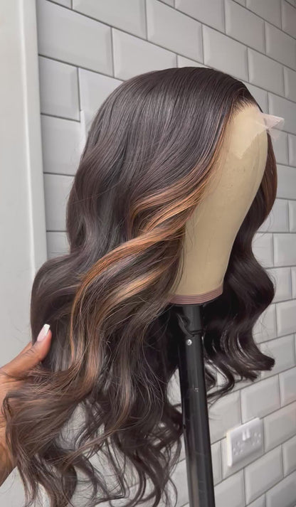 Face Framing Highlights Wig