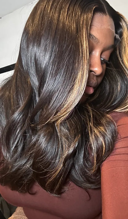 Face Framing Highlights Wig